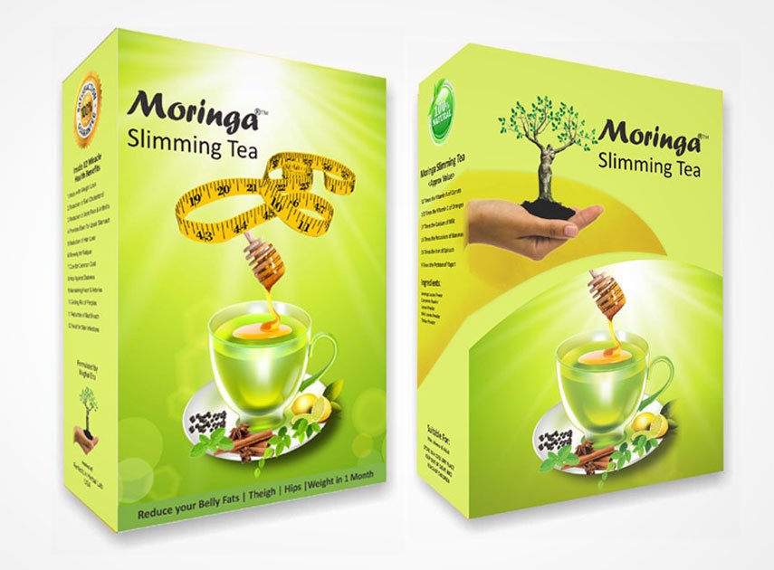 Moringa Slimming Tea pack for daily wellness routine