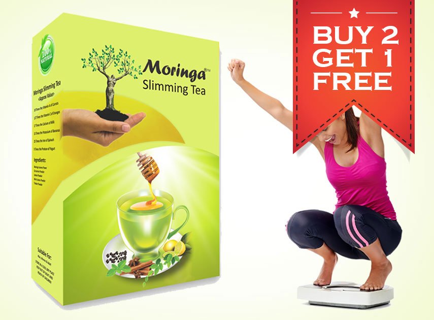 Moringa Slimming Tea display for bulk and reseller supply